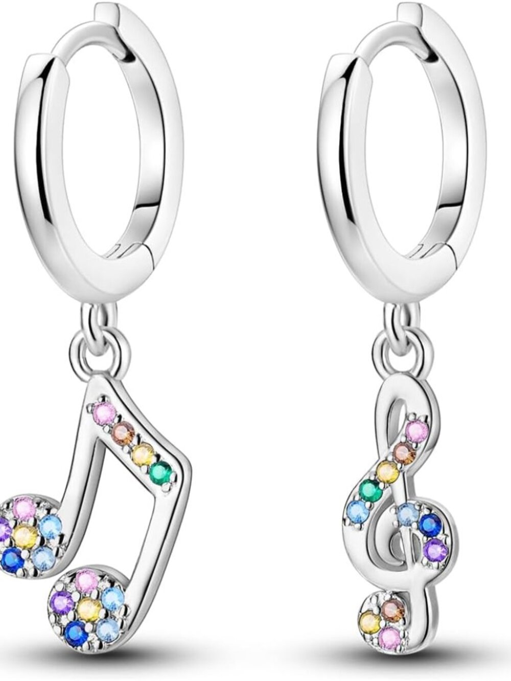925 Sterling Silver Dangle Drop Hoop Earrings for Women